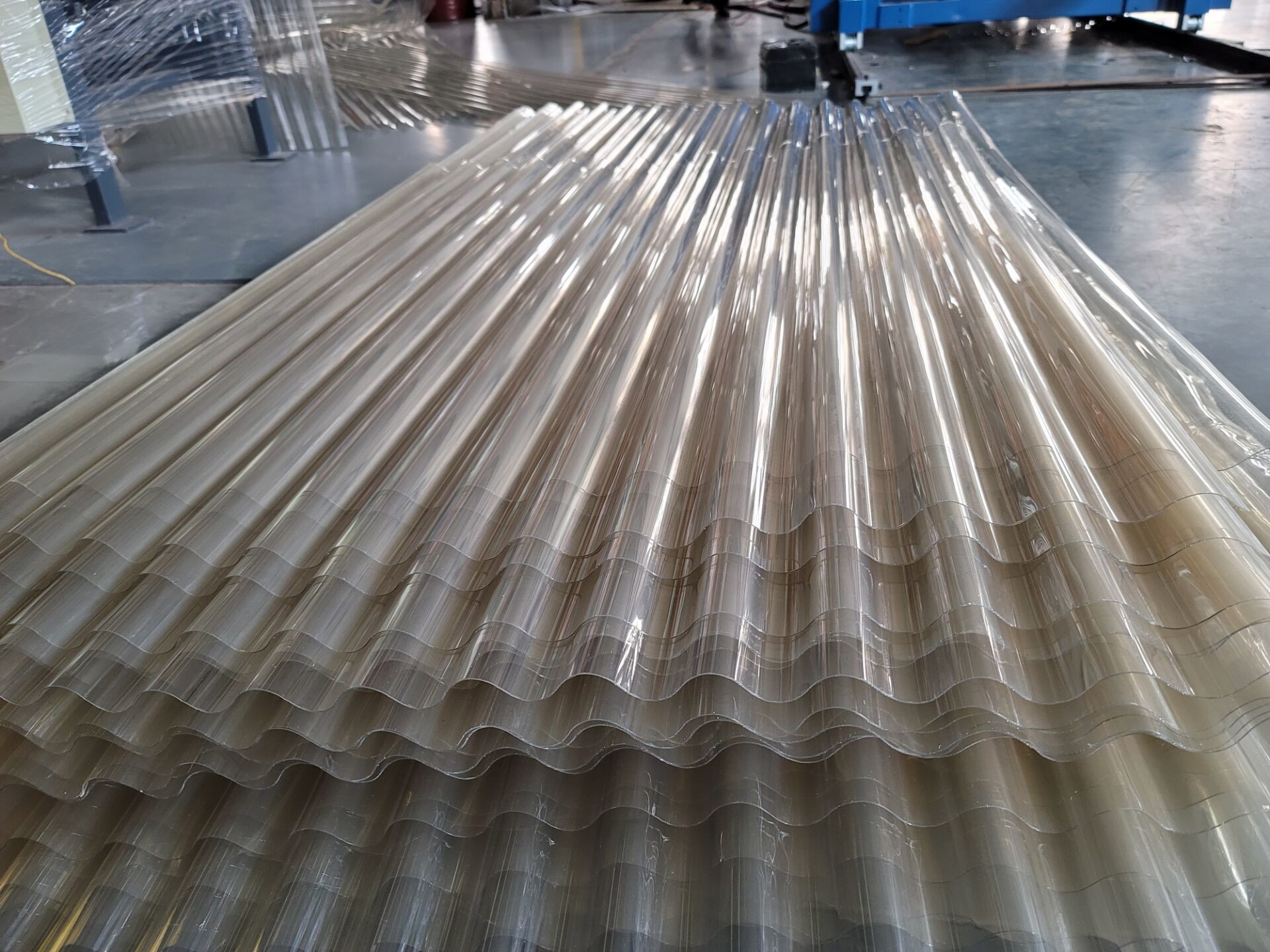 PLC Control PET Plastic Roof Tile Machine 0.6-2mm Sheet Thickness