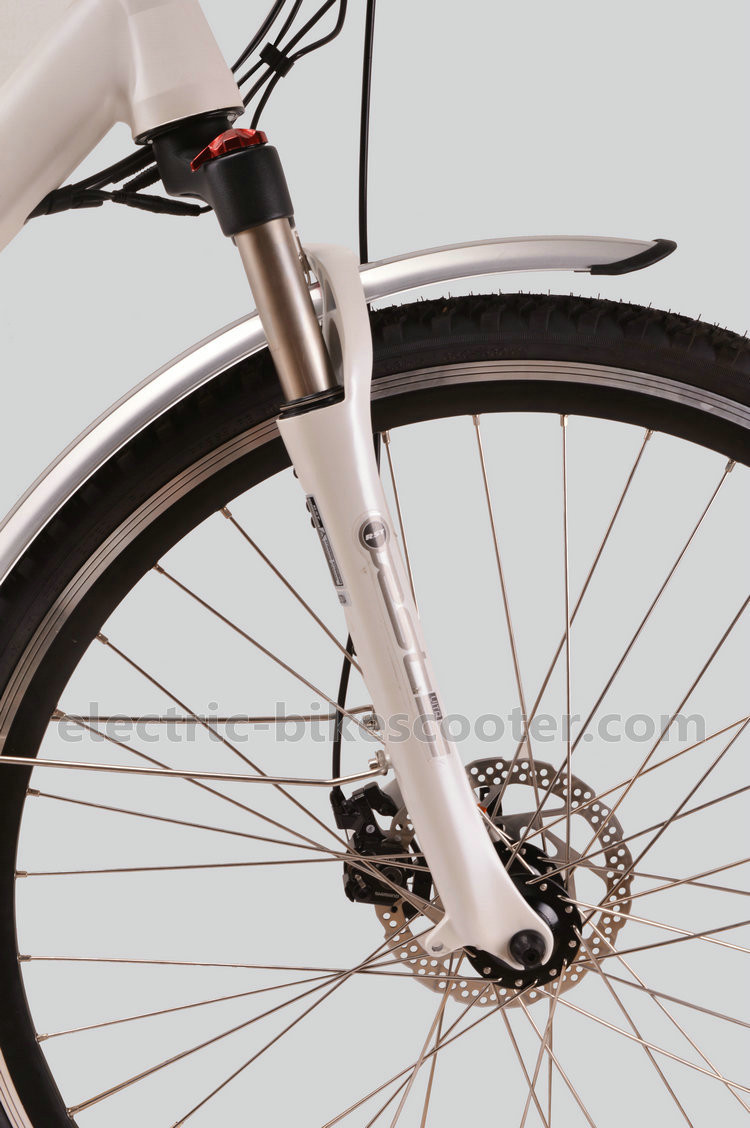 7 Speed Mid Motor Electric Bike , Mid Drive Motor Electric Bike 700C MTB Tire
