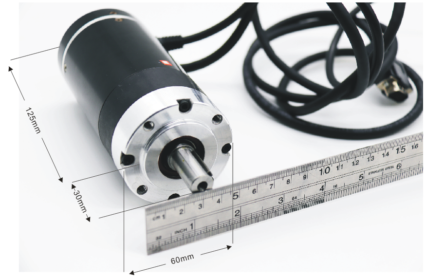 AGV Servo Motor 0.64N.M Incremental Encoder DC Servo Motor 48 Volt With Brake For Delivery Robot