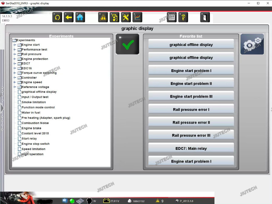 For SerDia 2010 diagnostic and programming tool used For Deutz controllers for Deutz decom diagnostic kit+F110 tablet