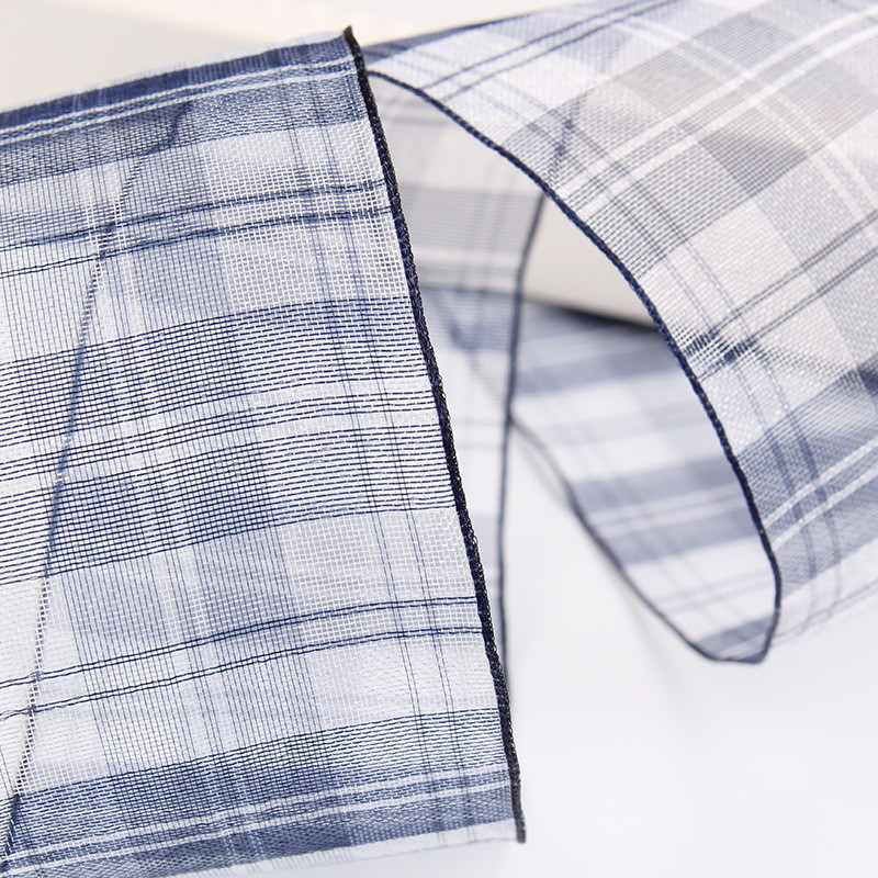 6mm-38mm Plaid Polyester Organza Ribbon for Flower Chocolate Gift Packing