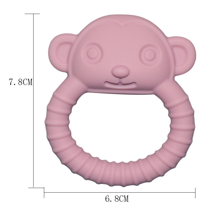 Food Grade ODM Silicone Baby Teether Customizable Design For 0-36 Months