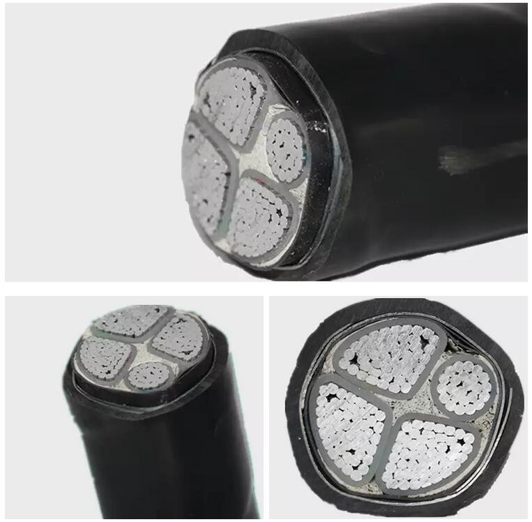 Low Voltage Direct Burial Aluminum Cable PVC Sheathed 2 Cores For Underground