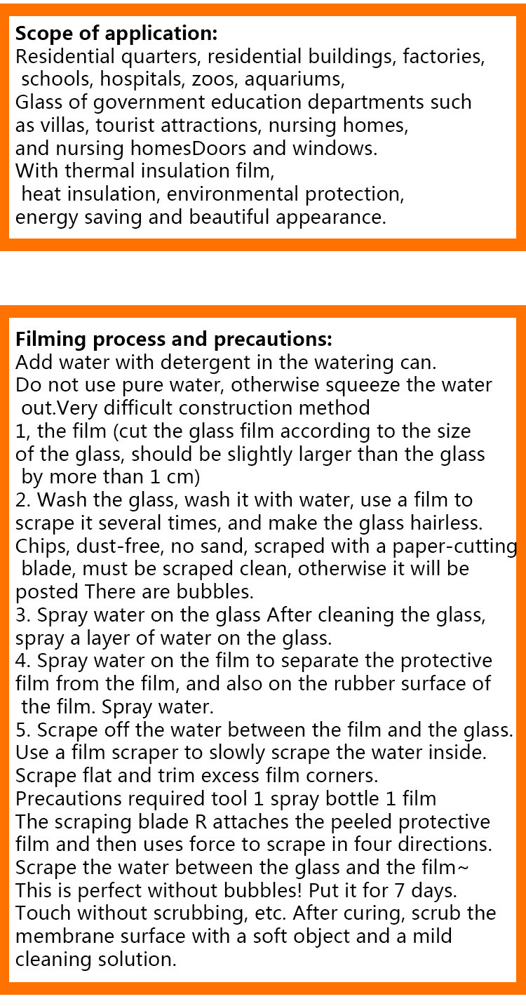 Glass Film One-way Perspective Home Balcony Kitchen Sun Protection Privacy Shield Thermal Insulation Film Glass Stickers
