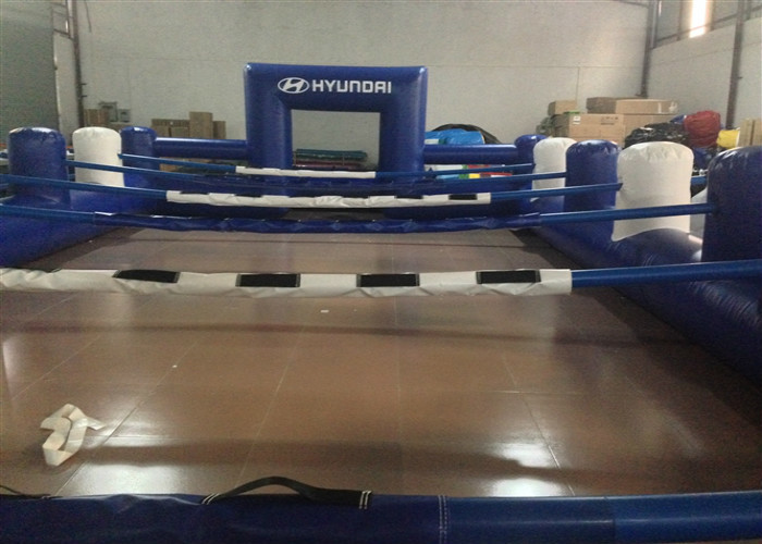 Outdoor Funny Inflatable Football Games Digital Printing dark blue customized inflatable football area