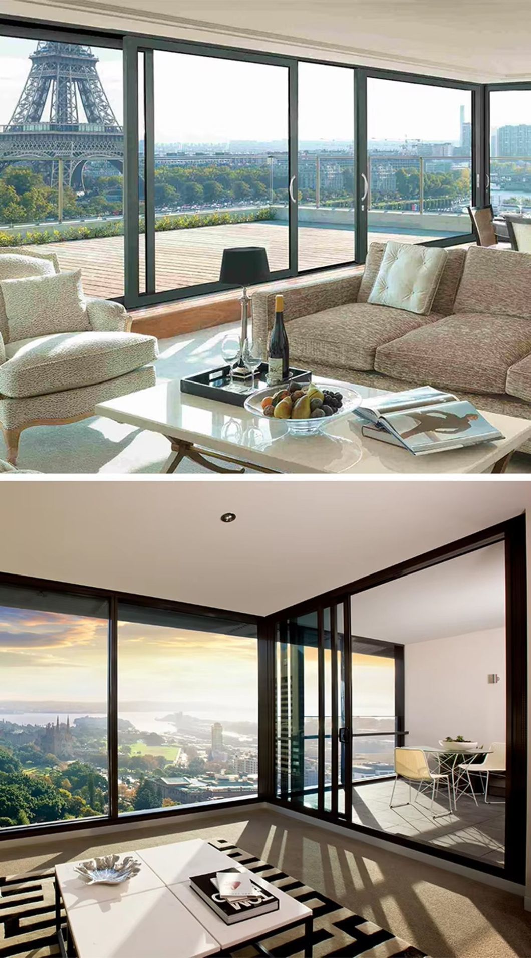 Aluminum Sliding Door, Soundproof Glass Door, Energy-Saving, Quiet