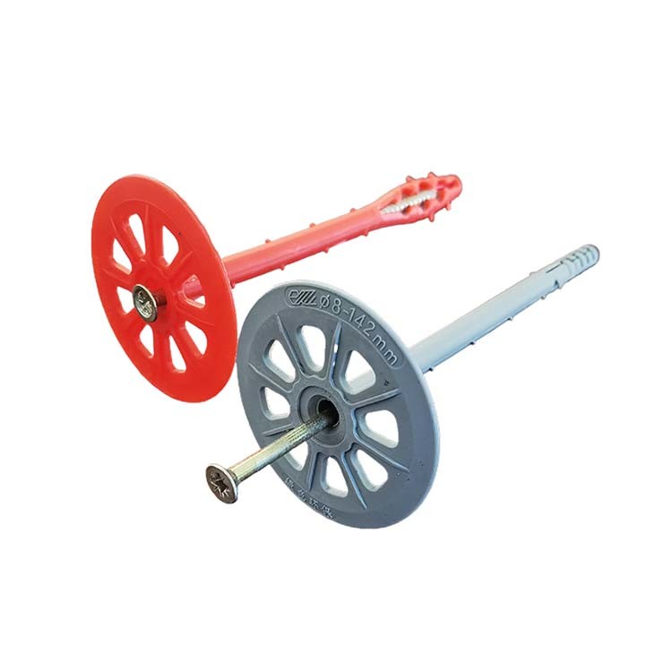 Anti Aging Insulation Board Fasteners / Plastic Cement Anchors Easy Deformation