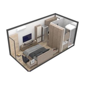 Flat Pack Beach Container Homes Earthquake Resistant Prefab Modular House