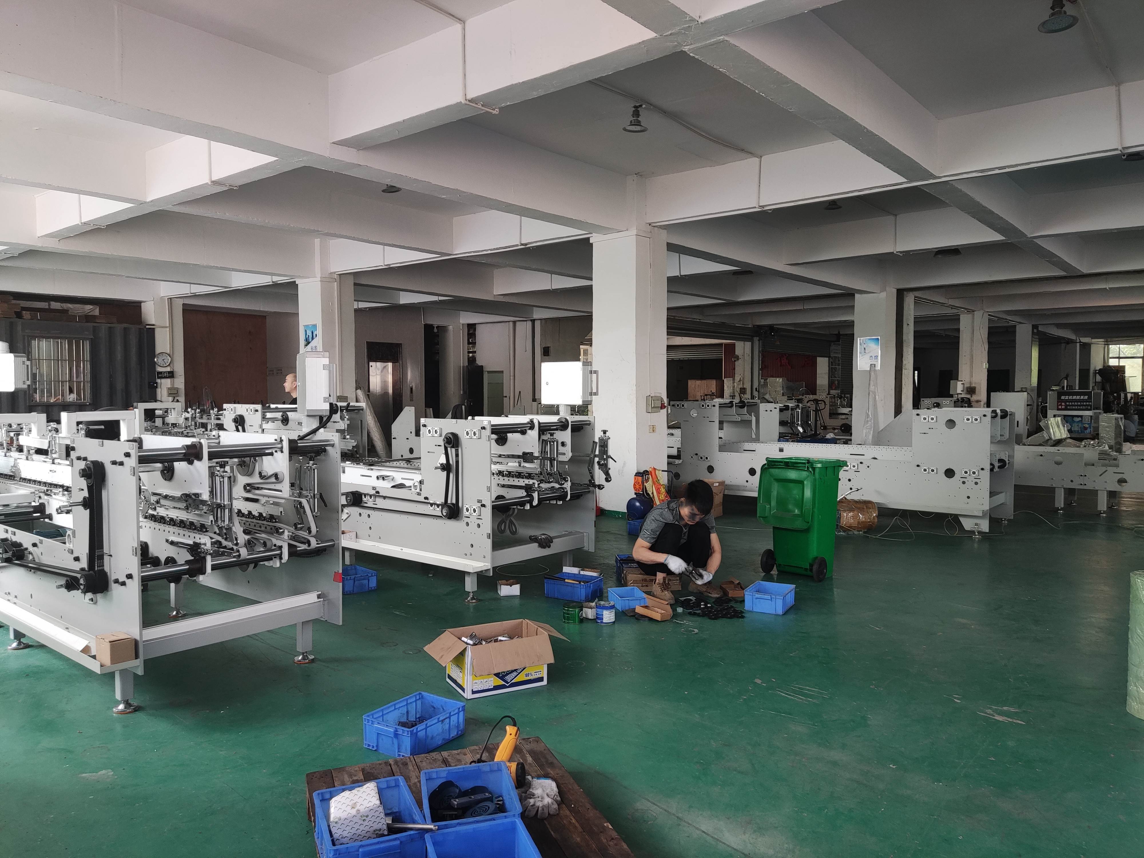 Maximum Paper Width 2 800mm Bottom Folding Box Folder Gluer with Flexo-Printing