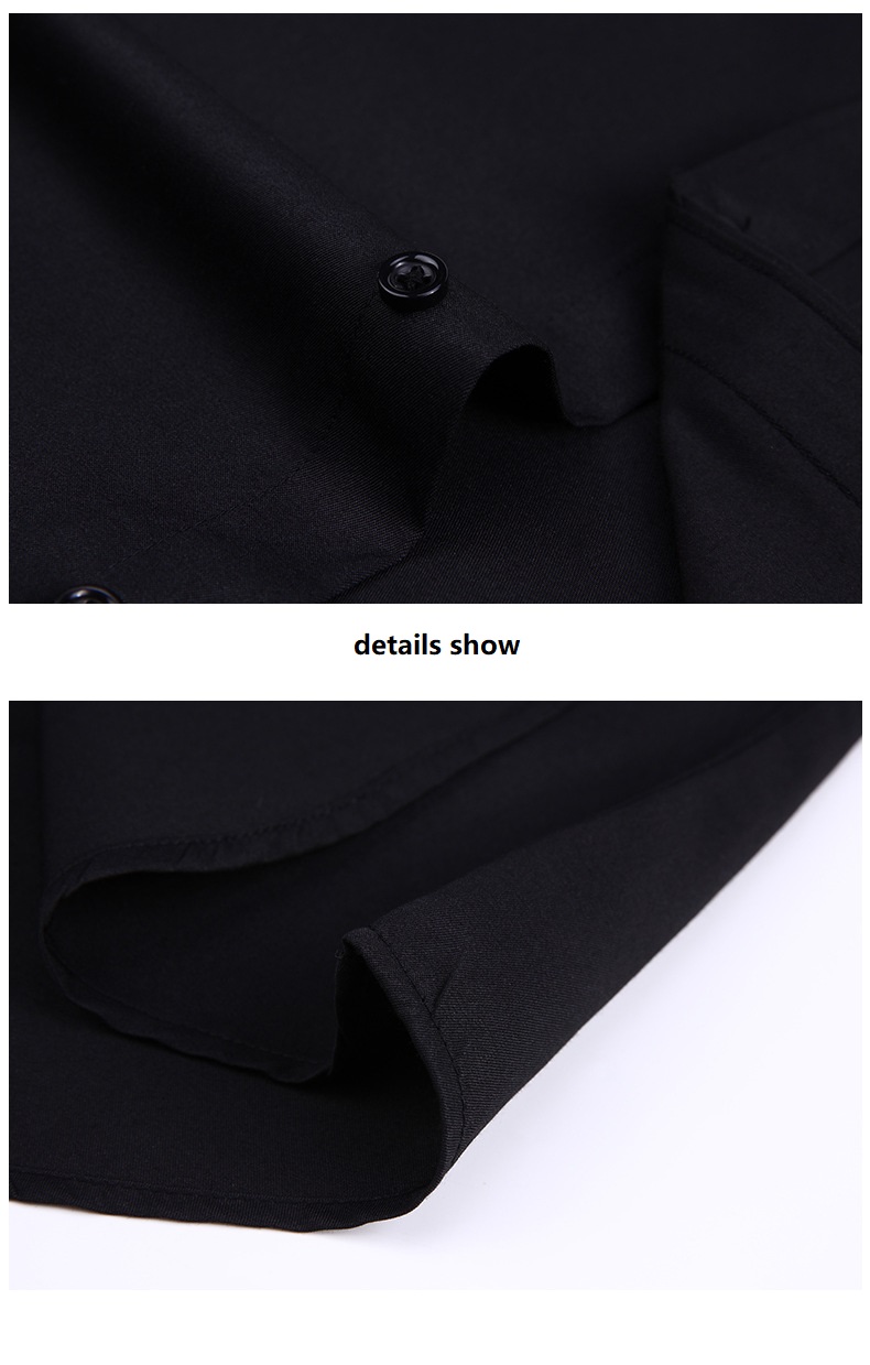 Nonwoven Weaving Method Autumn Long Sleeve Plus Size Men's Shirts For Business Attire