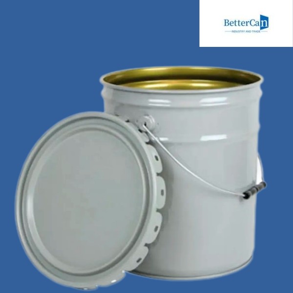 ISO9001 5 Gallon Aluminum Bucket , Painted Metal Bucket