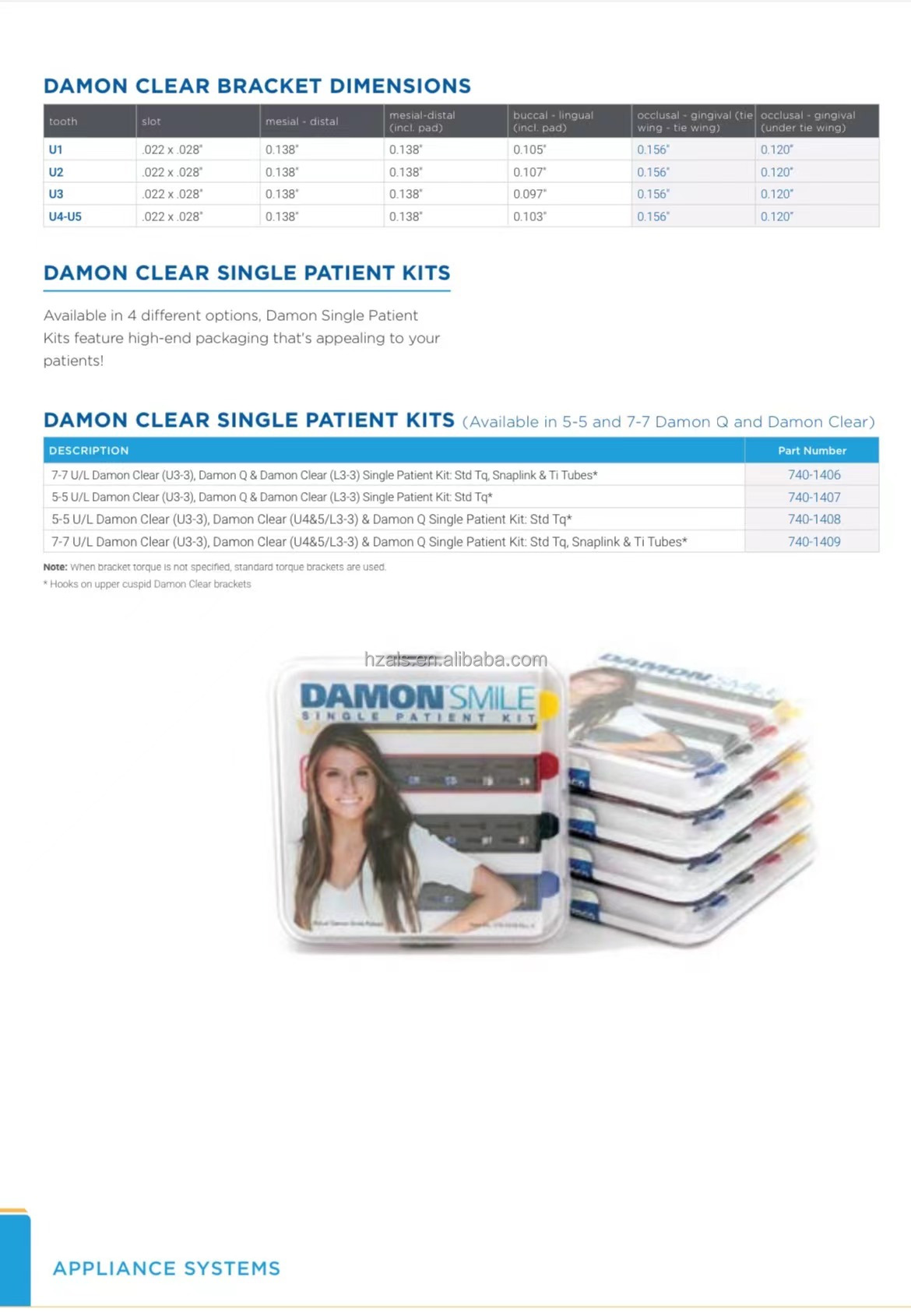 USA Ormco Dentist Orthodontist Braces Mouth Brackets 491-8861 Damon Q2 .022 U1 Left Optional 12T 05A 00R