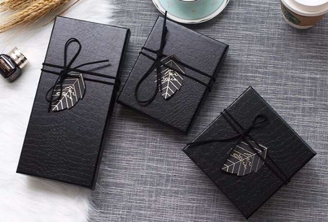 custom luxury matte black flip top box cardboard paper gift box with ribbon blister for red wine packaging box bagease