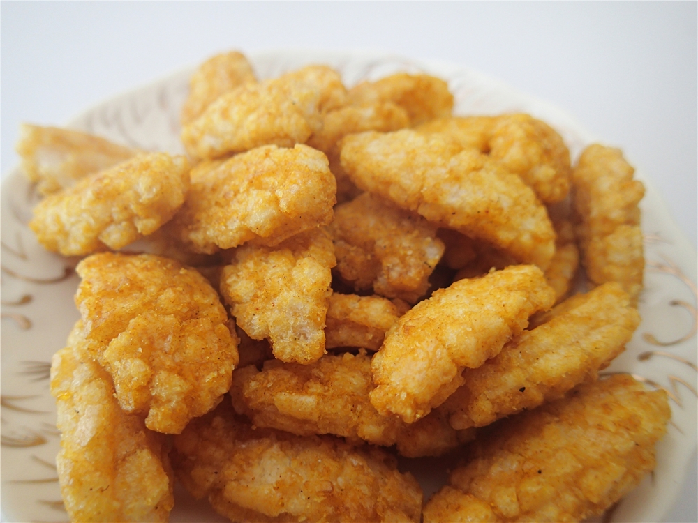 Squid Rolls Healthy Grain Snacks fluffy Crispy Rice Crackers