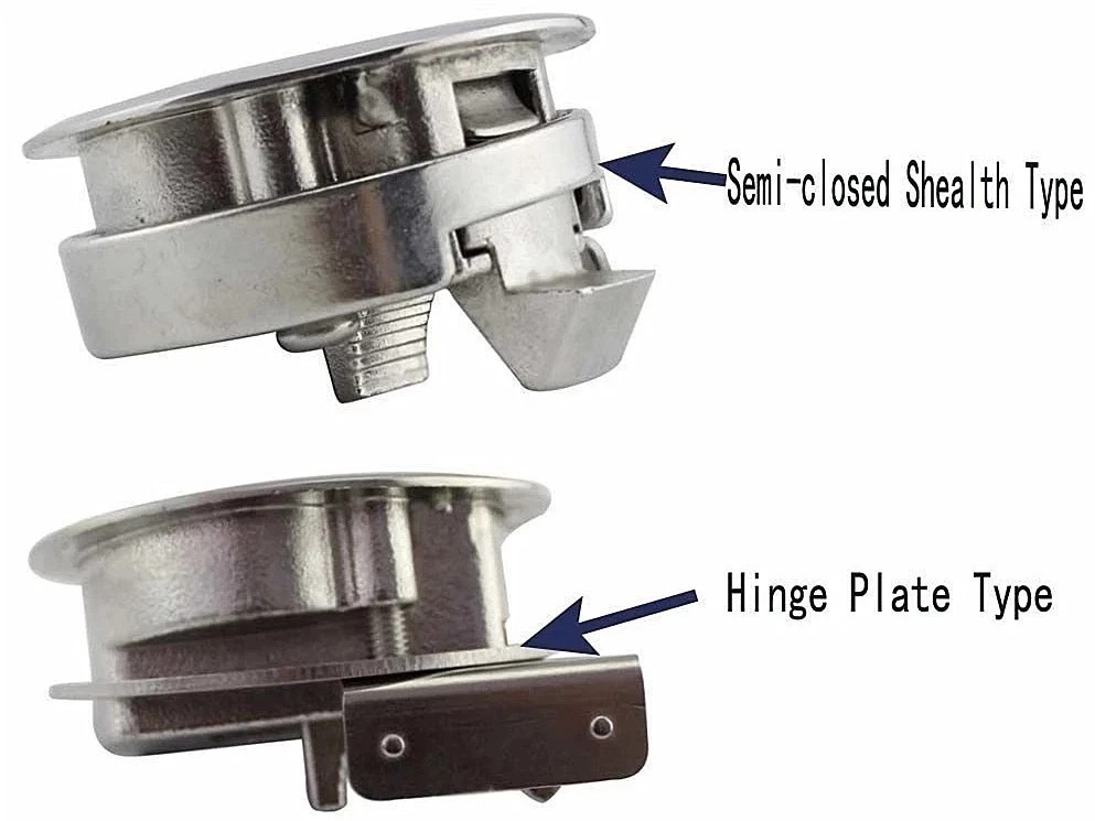 TUV 2Inch Mirror Polishing Marine Boat Hardware Sliding Door Locker
