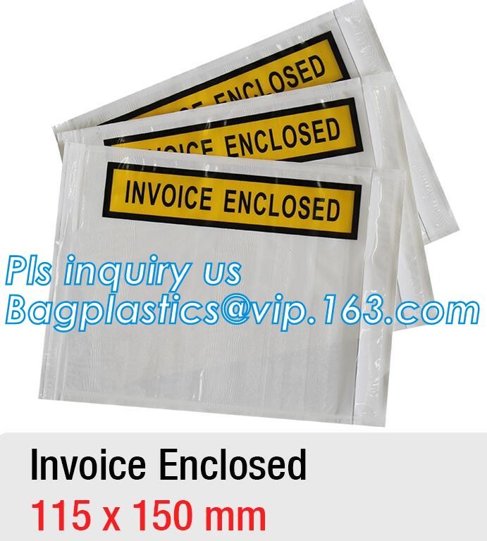 Clear Adhesive Back, Packing List / Shipping Label Envelope Pouches, seal envelope courier bag express custom mailing ba