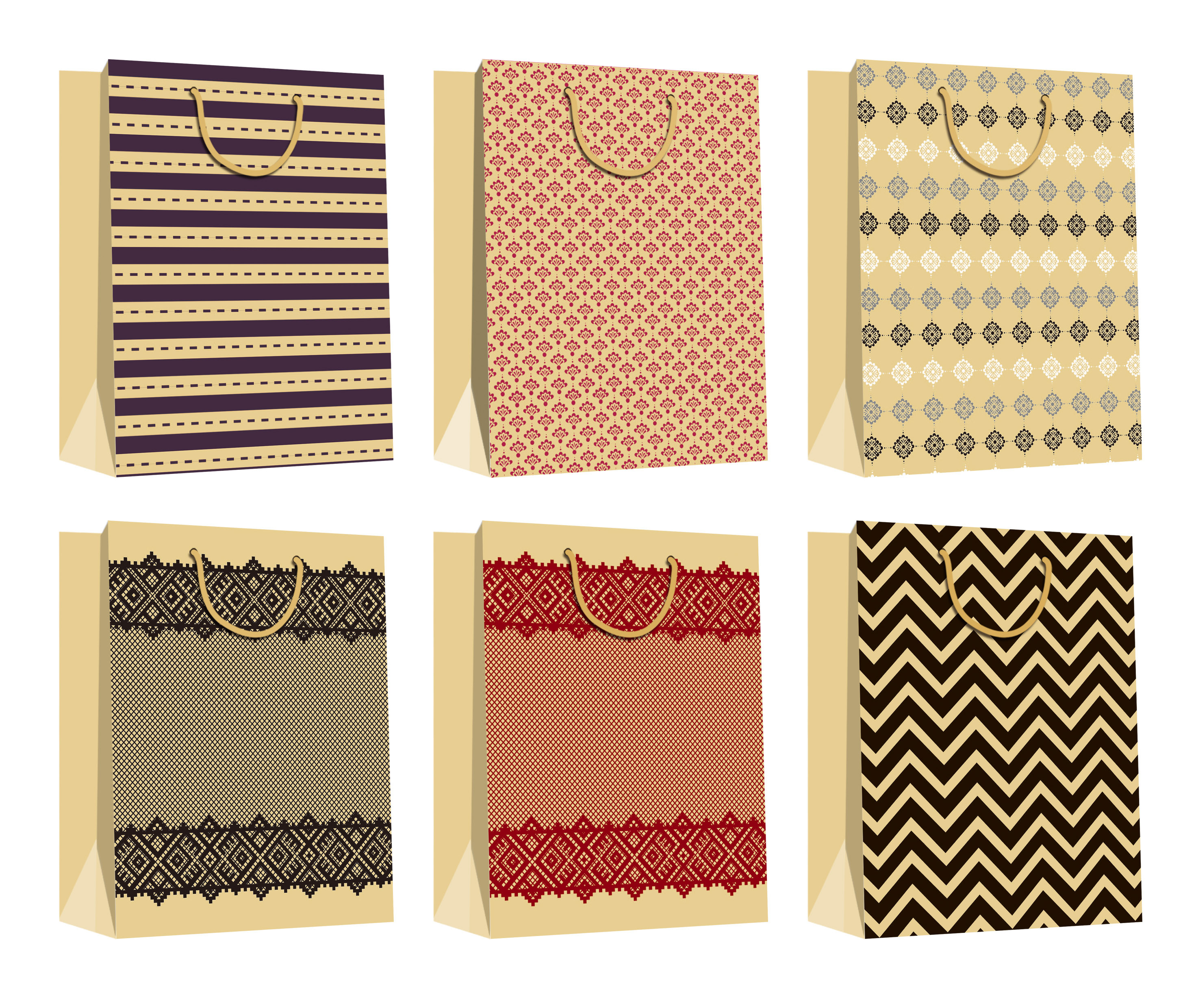 Hot Sale Stand Up Kraft Paper Bag ,brown paper bag ,kraft paper small gift bags