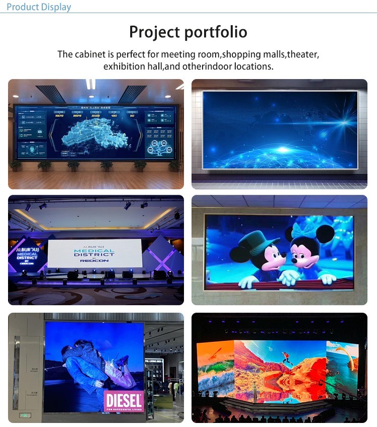 High Resolution P3 Indoor Fixed LED Display , Auditorium LED Screen For Conference Room