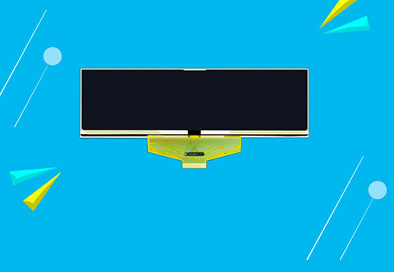 5.5 Inch PMOLED Display Module , 256*64 Resolution, 30 Pins 3/4-Wire SPI Interface, Driving IC SSD1322