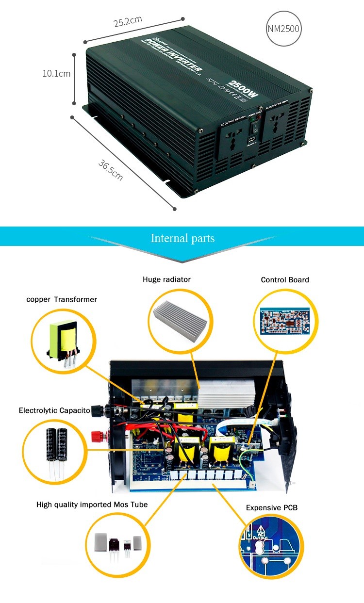 Practical Solar System Small Inverter For Home AC 220V Multiscene