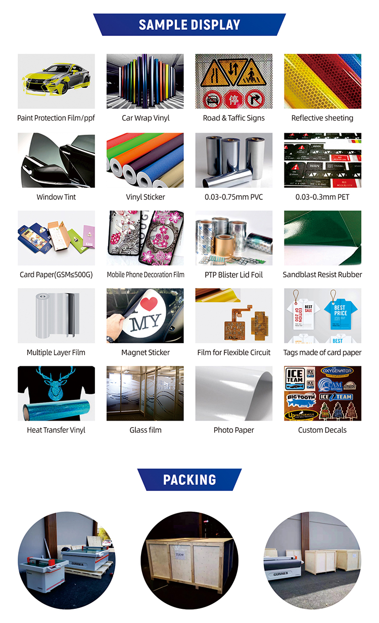 Half Cut/Perforation Package Vacuum Table Auto Feed Digital Cutter for Traffic Signs Reflective Films CutterVFR1325