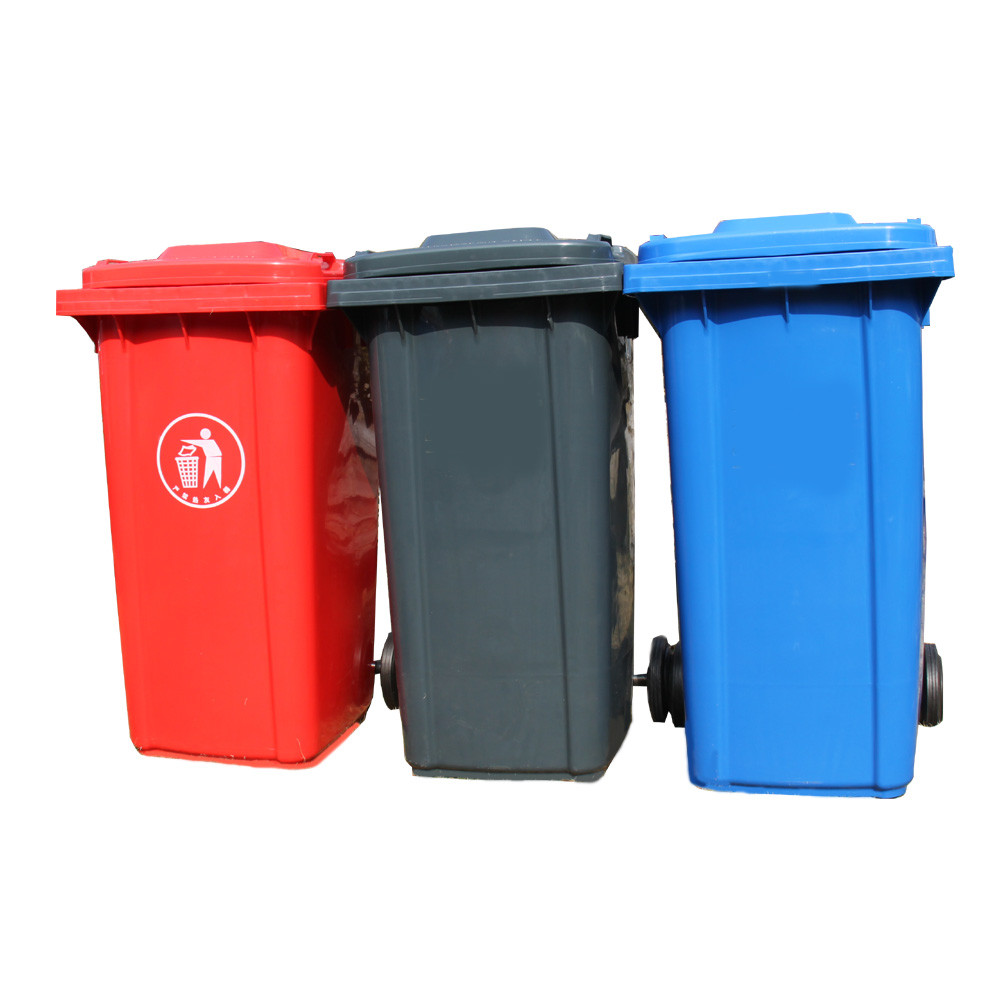 240l outdoor garbege dustbin container plastic waste bin