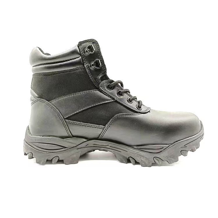 Men Black Full Grain Desert Boots Versatile Training Work and Hiking Footwear