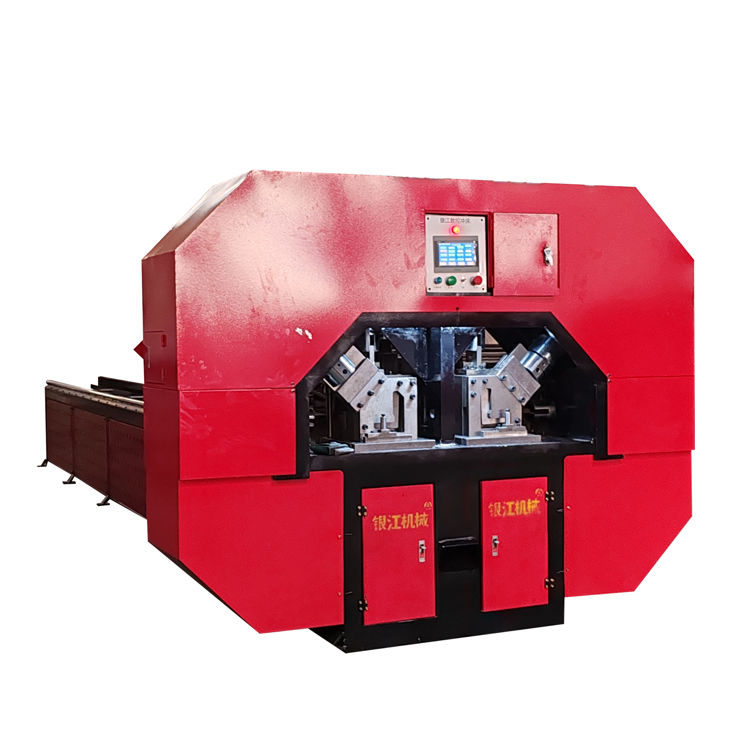 Economical 1000kN F Punching Force Thick Flat Steel And CNC Steel Structure Punching Shearing Machine