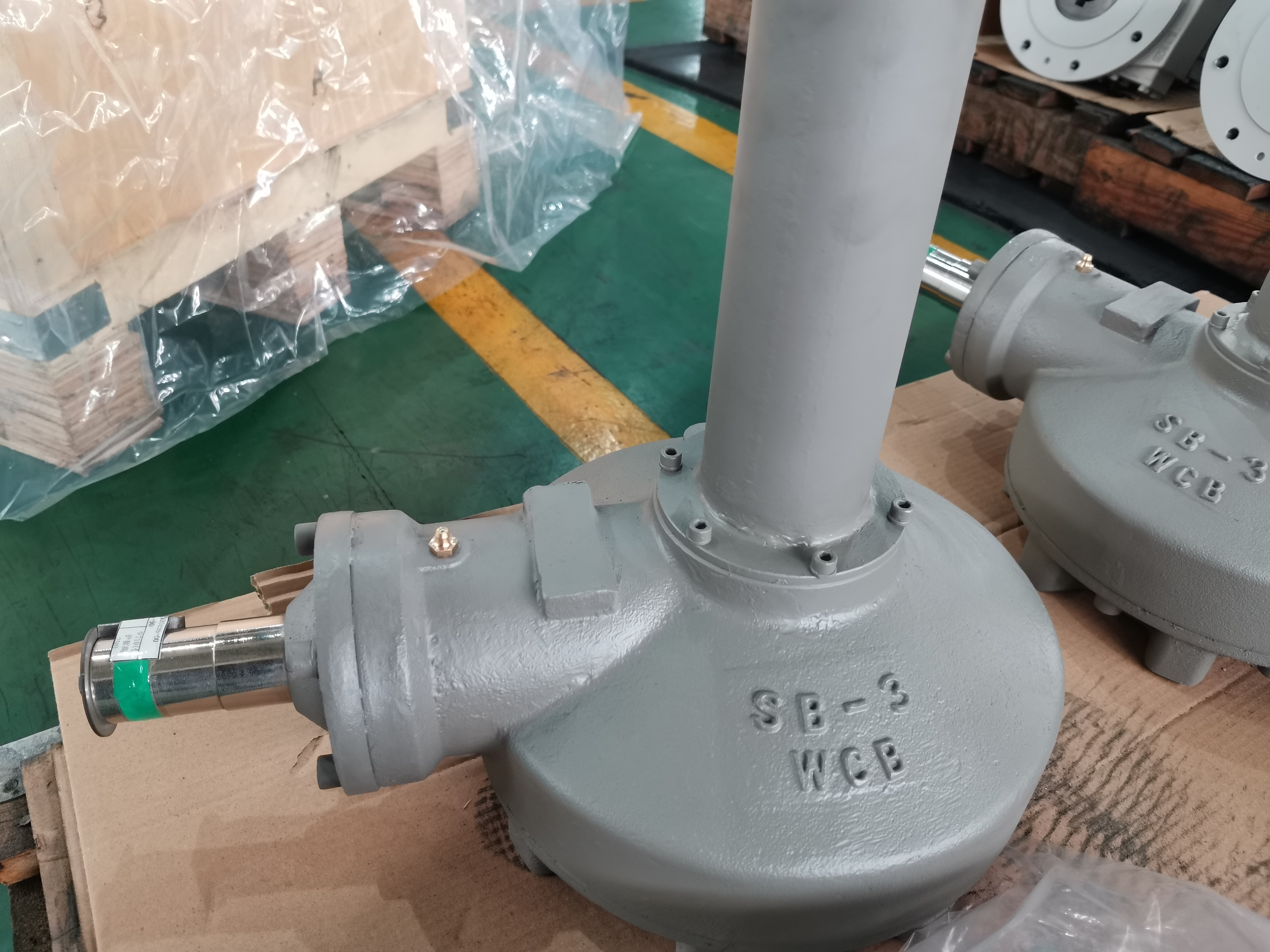 IP67 Grade SS Input Shaft Bevel Gear Operator With Lock Mechanism