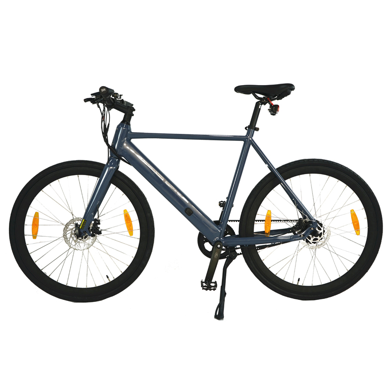 DOMANCA Urban Electric Bike Lightweight Road EBike with Multicolored Carbon Belt Drive