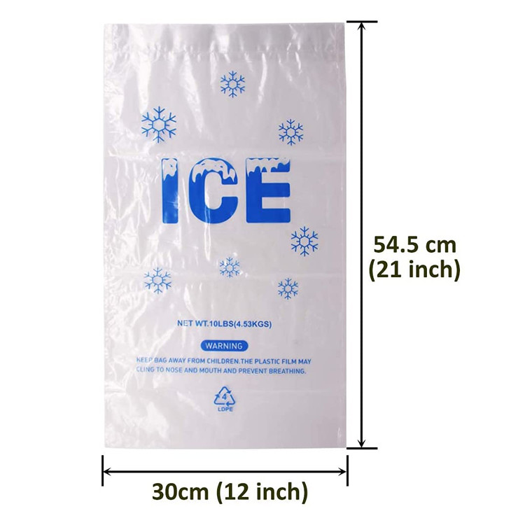 Disposable 10lb 25lb Ice Lolly Plastic Bags , Reusable Ice Pop Pouch