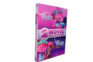 China Trolls / Trolls World Tour 2 Movie Collection DVD 2020 New Release Adventure Series Animation DVD For Kids Family on sale
