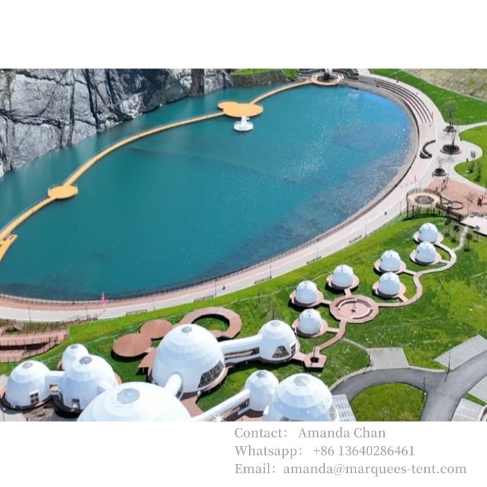 Preservative Glamping Dome Tent With High Temperature Resistance,Glamping Hotel Tent