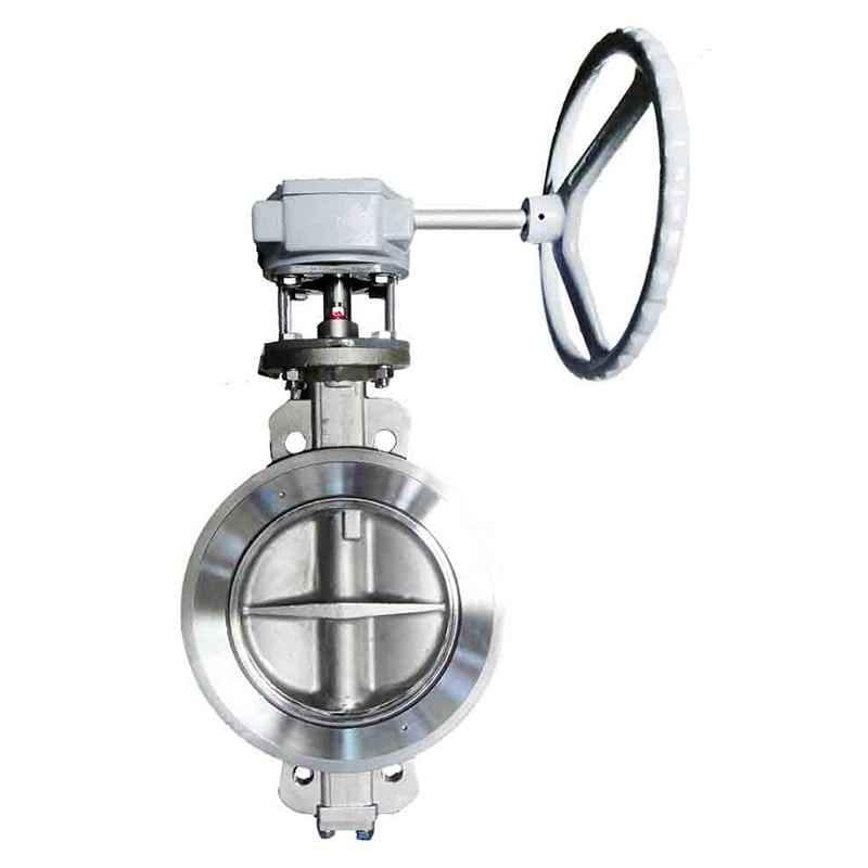 DoubleTriple Eccentric Offset Flanged Butterfly Valves Manual Gearbox Electric Pneumatic PN16 25 40 Cast Steel Ductile