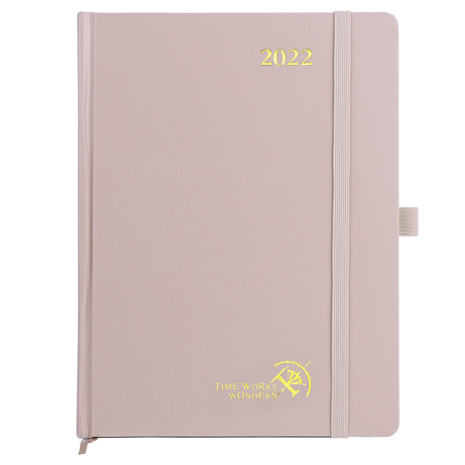 2023 Custom Hardcover Planner 80GSM Light Pink 2 Pages Per Week
