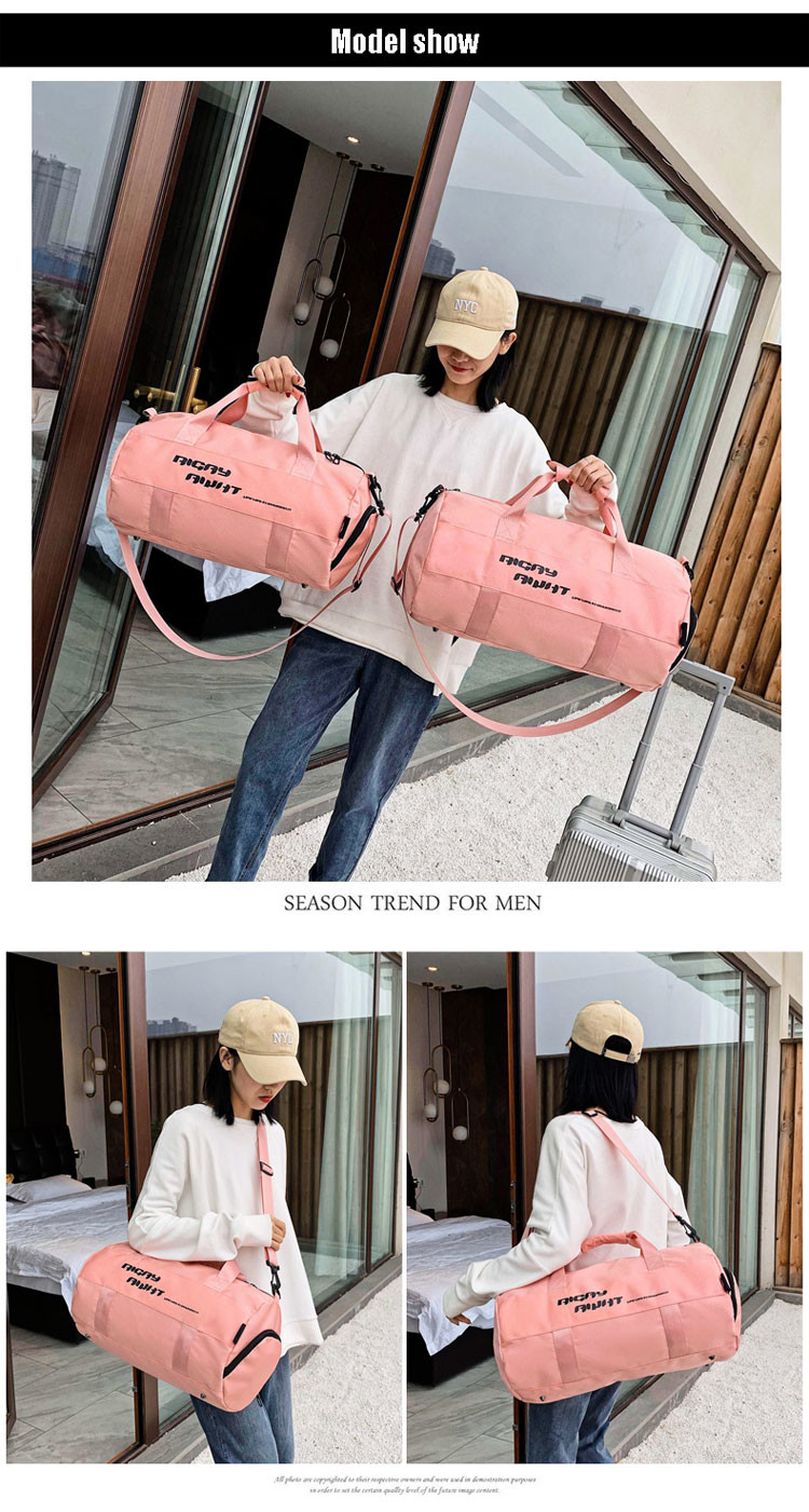 Travel Custom Gym Bag Mens Duffle Bag With Shoe Compartment Outdoor