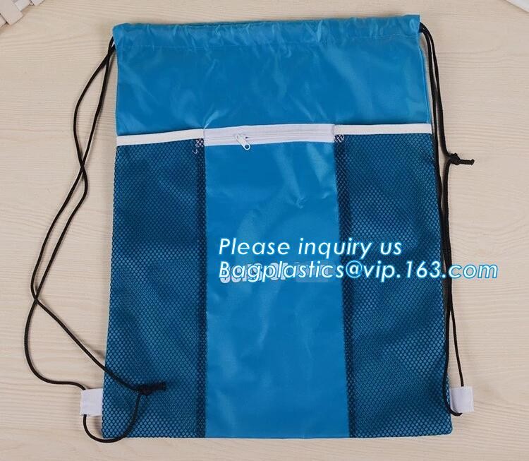 Promotion Custom Eco Friendly Sublimation Polyester Folding Shopping Bag,Promotional Sports Gym Sack Polyester Drawstrin