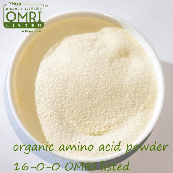 OMRI Organic Enzymatic Amino Acid Powder 80% Hydrolyzed Proteins Based Organic