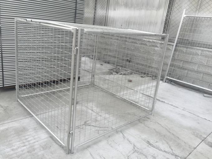 Customized Galvanised Steel Rubbish Cage HDG 14 Microns / 42 Microns