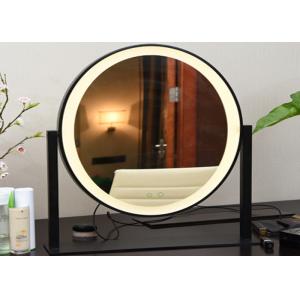 Buy cheap Oval Shape Adjustable Cosmetic LED Desktop Mirror With Lights product