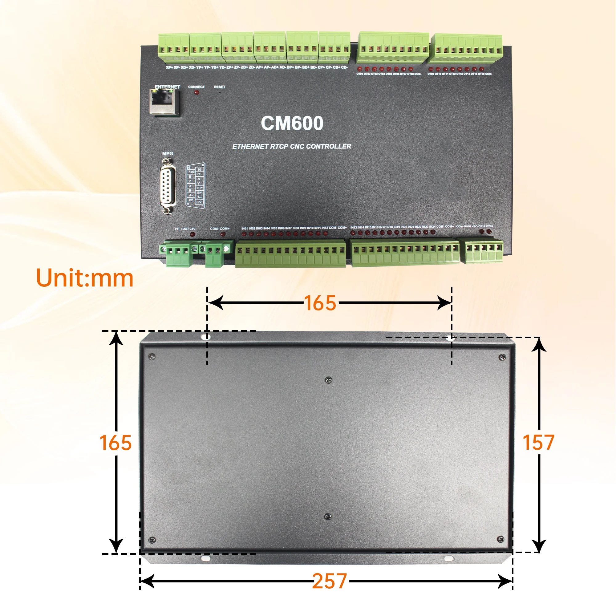 CM300 CM400 CM600 Ethernet CNC Controller Board Support RTCP Macro Programming