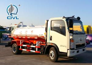 Buy cheap HOWO 4*2 12,000 Liters Heavy Sewage Suction Truck , White Color Vacuum Suction Truck product