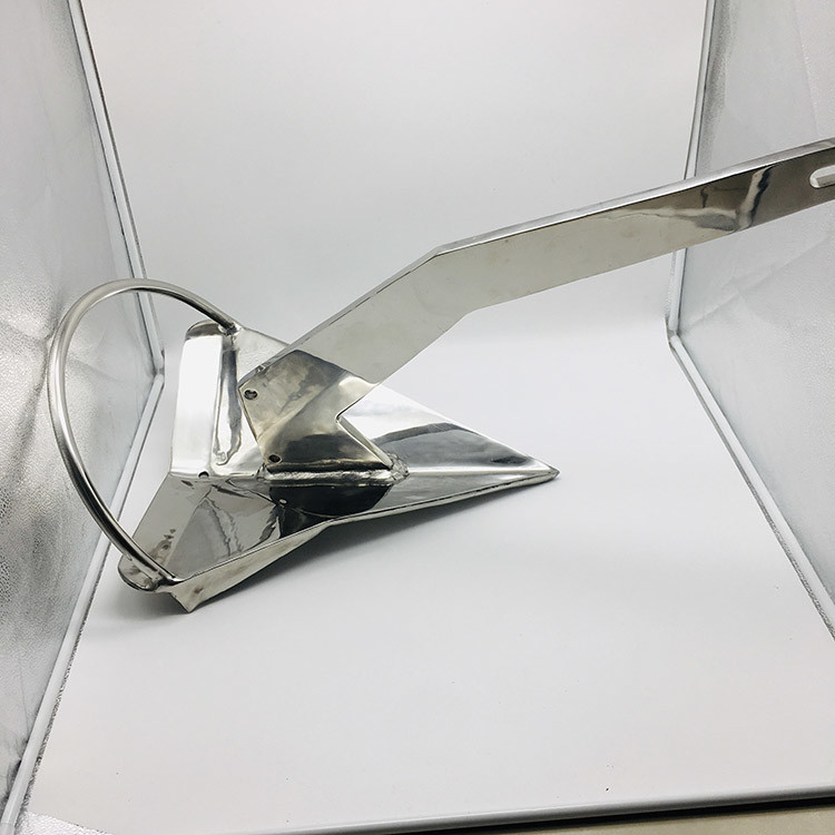 ISO OEM Silver Polish Steel Rocna 20kg Anchor For Fishing Boat