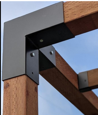 4x4 Or 6x6 Lumber Pergola Kit With 3-Way Extension Bracket Sample Offered