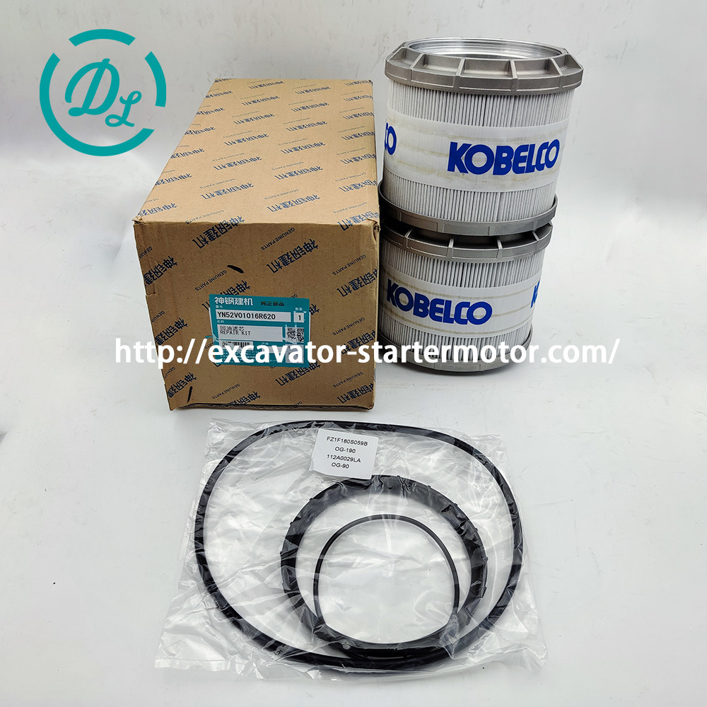 YN52V01016R610 Excavator Hydraulic Filter Fit Kobelco SK200-8