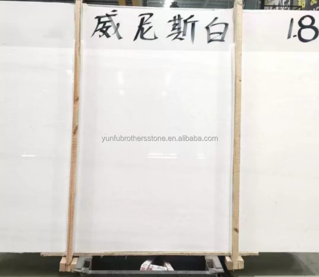 Customized Size Polished Italian White Marble Tile Top-Grade Stone for Hotel Floor