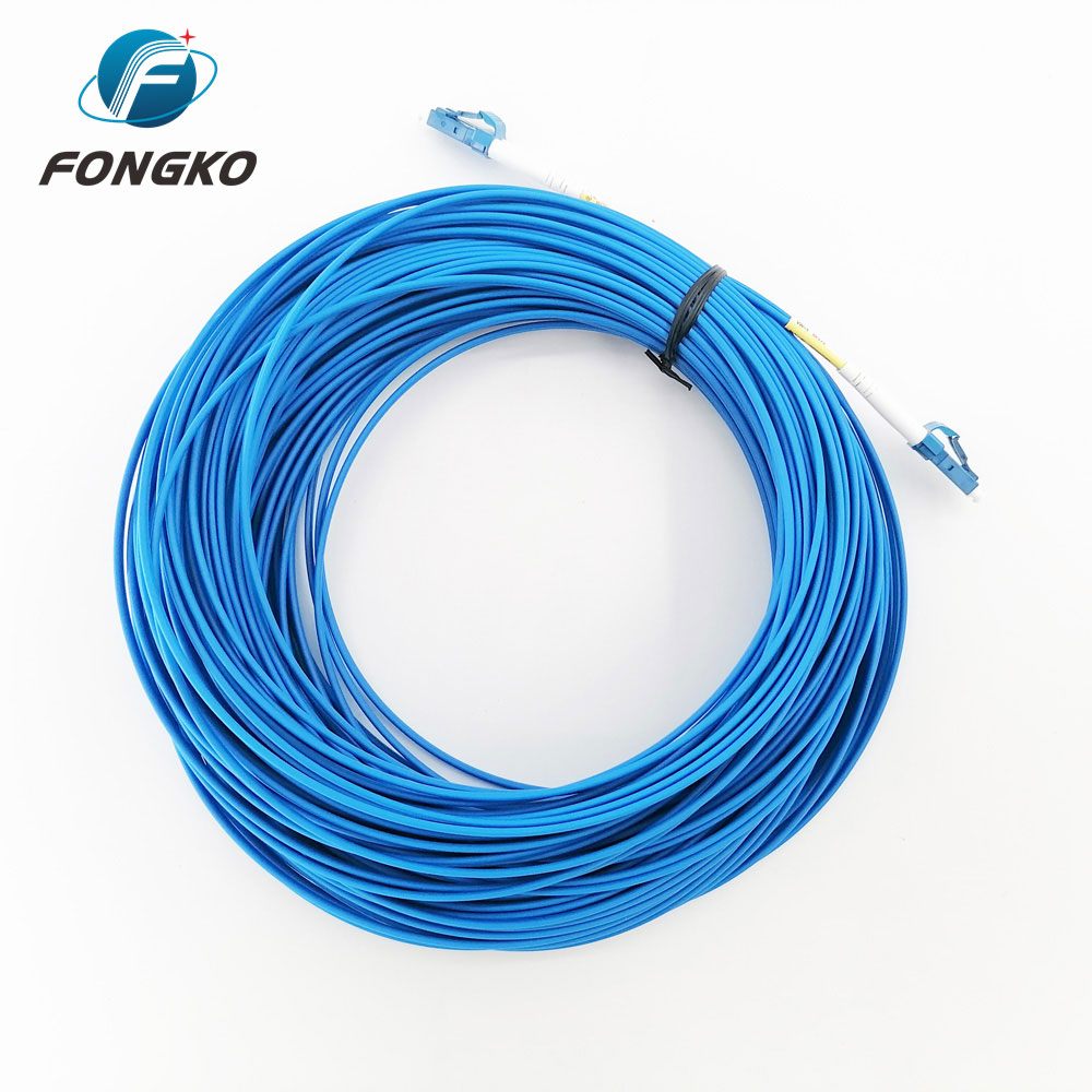 3m LC/UPC-LC/UPC Duplex Blue Fiber Optic Armored Patch Cord With Lszh Jacket