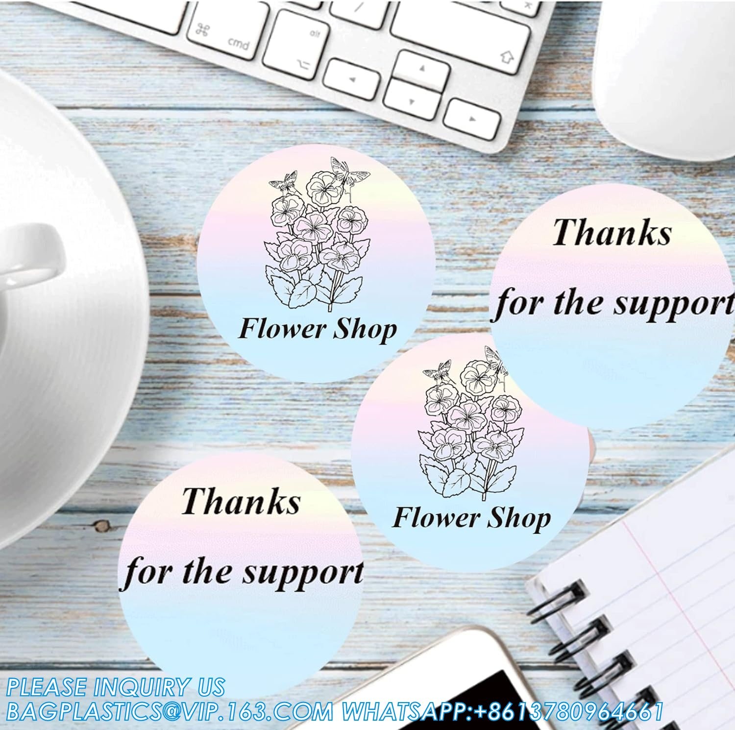 2 Inch Direct Thermal Stickers Gradual Change Round Circle Thermal Color-Code Dot Self-Adhesive Multi-Purpose Thermal