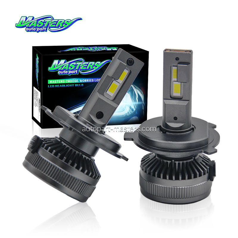 Masters KV80 140W 14000 Lumens 6500K Cool White 9004 9007 H4 H13 Headlight Bulbs