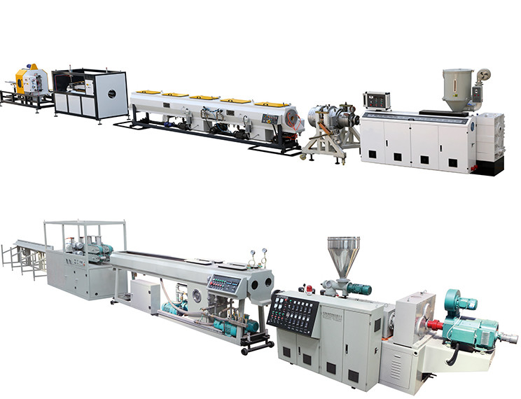 Pressure PVC Pipe Extrusion Line Adjustable Cutting Speed Max 63mm Cutting Pipe